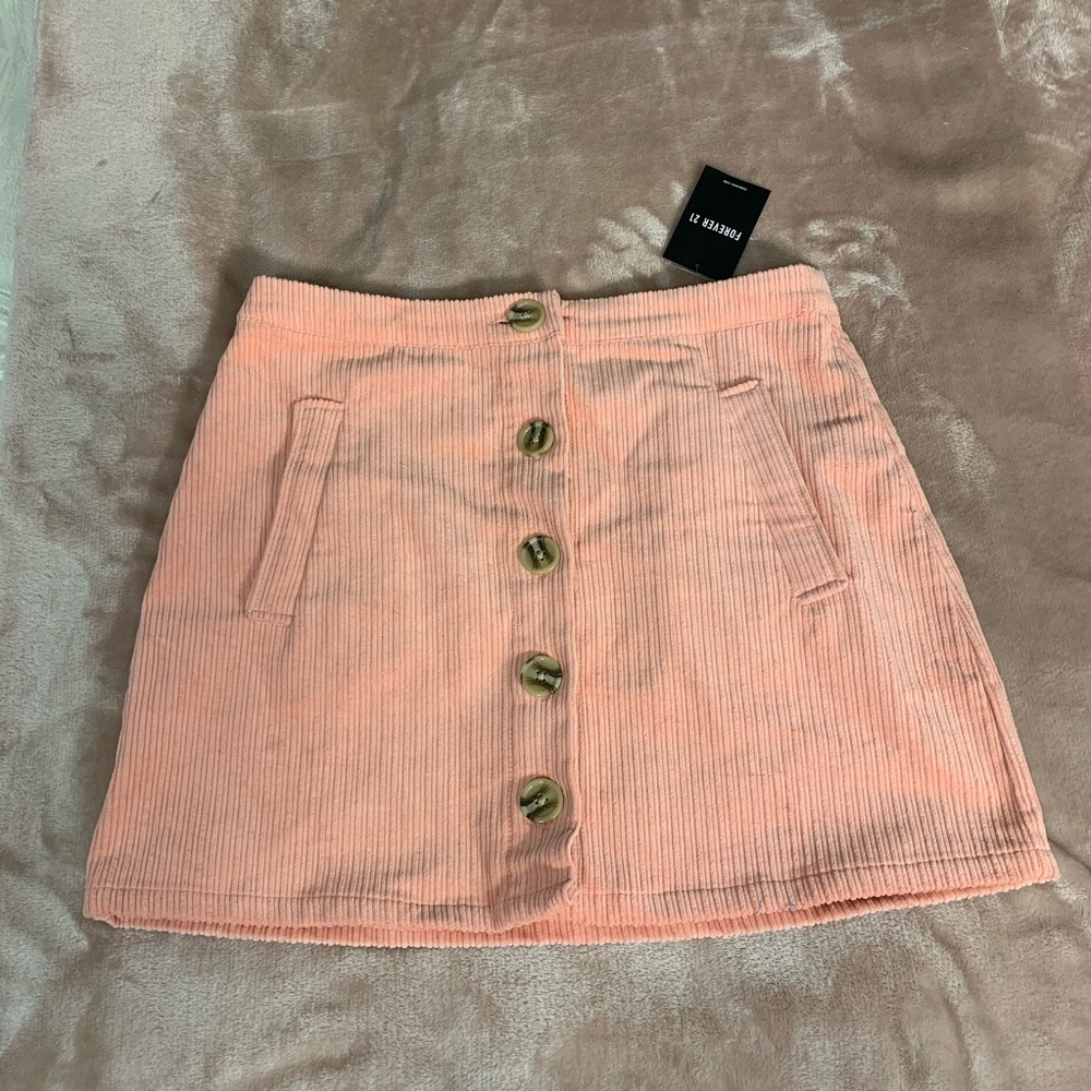 Coral shirt skirt